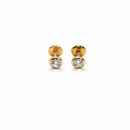 PENDIENTES PEQUEÑOS CON PIEDRA CENTRAL