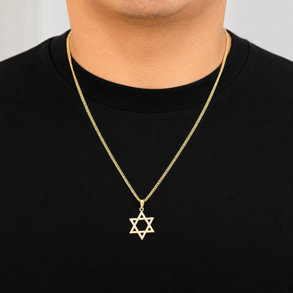 Bismarck Chain Set With Pendant / 8.15g/ 60cm/ 3mm/ 18K Italian Gold