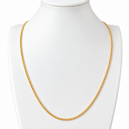 Mini Cubana Chain / 1.76 gr / 50 cm / 2 mm / 18K Italian Gold