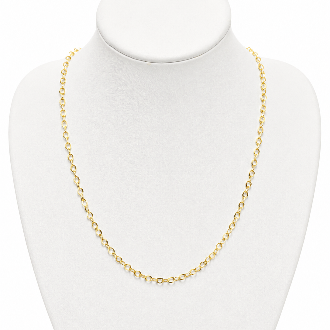 VOLGA CHAIN/ 2.32gr/45cm/ 3mm/ 18k ITALIAN GOLD