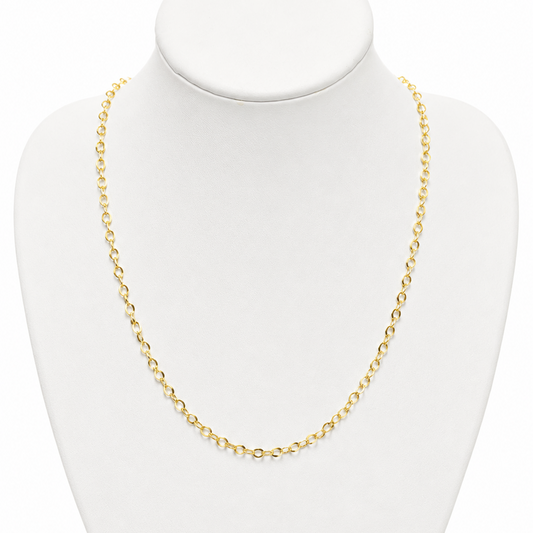 VOLGA CHAIN/ 2.32gr/45cm/ 3mm/ 18k ITALIAN GOLD