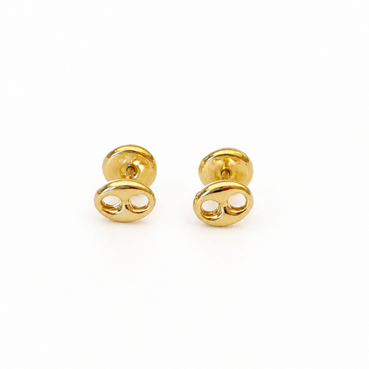 STUD EARRINGS GUCCI / NO. 3/  5MM / 18K GOLD