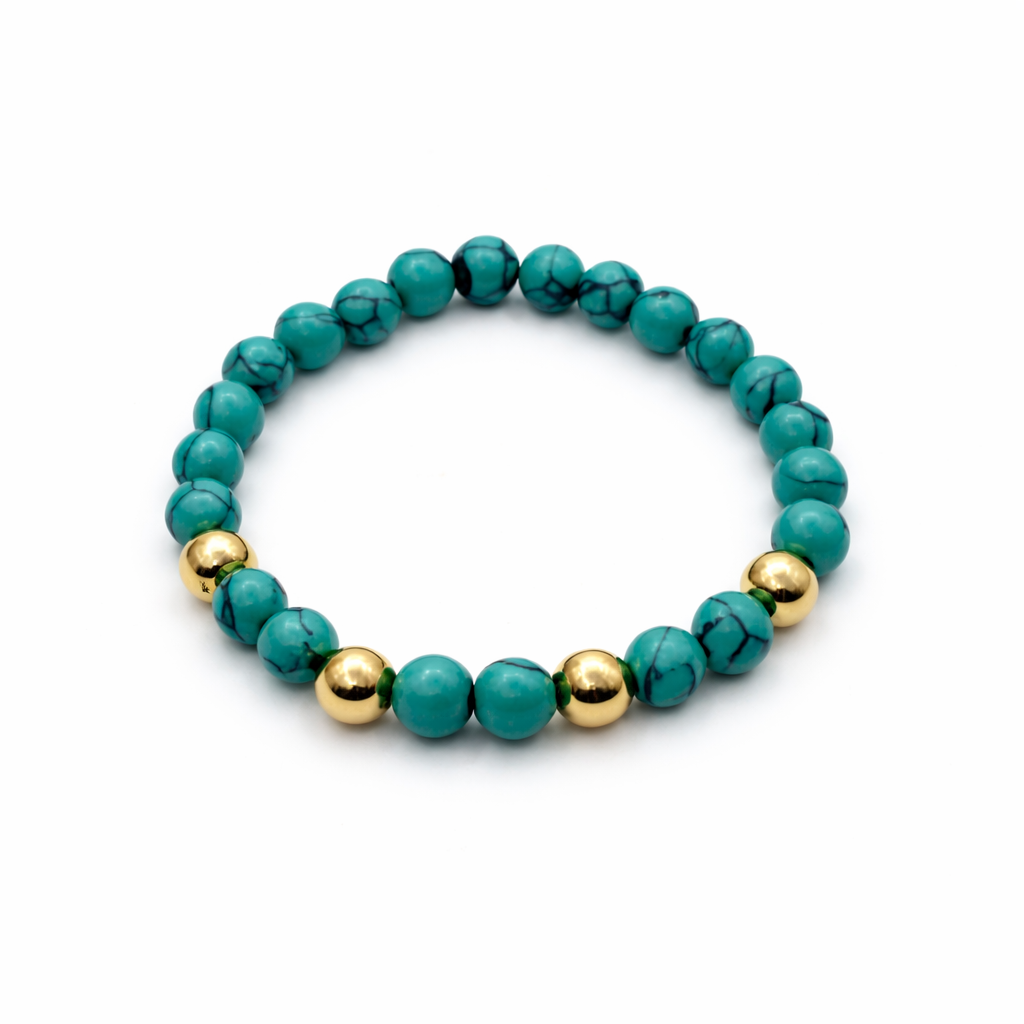 PULSERA ELÁSTICA TURQUESA