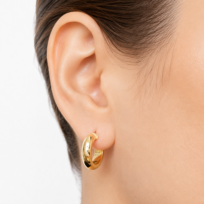 Jass Earrings / 1.66 gr / 2 cm / 18k Italian Gold