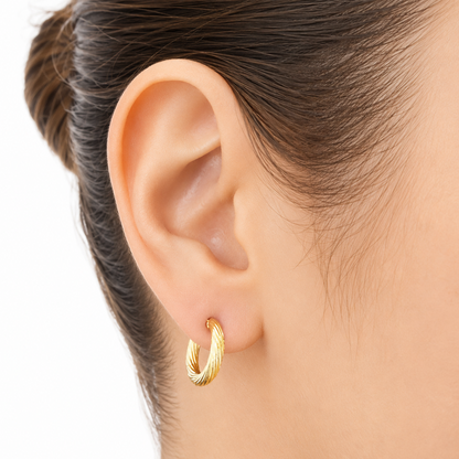 Nico Earrings / 1.44 gr / 1.7 cm / 18k Italian Gold