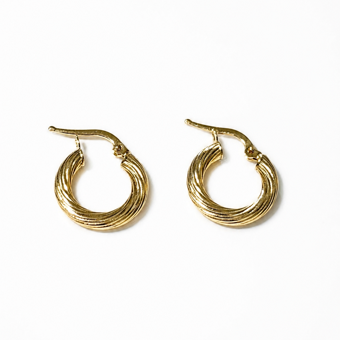 Nico Earrings / 1.44 gr / 1.7 cm / 18k Italian Gold