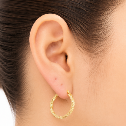 Lola Earrings / 2.1 gr / 2.5 cm / 18k Italian Gold