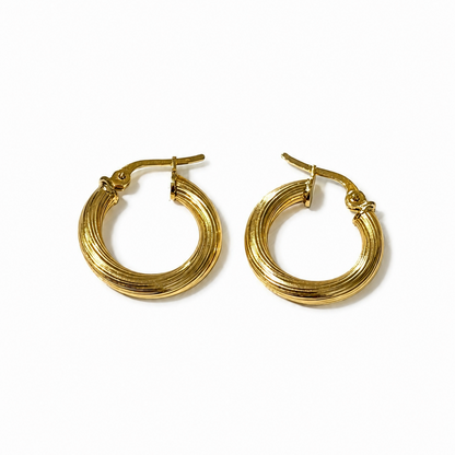 Emma Earrings / 1.85gr / 2 cm / 18k Italian Gold
