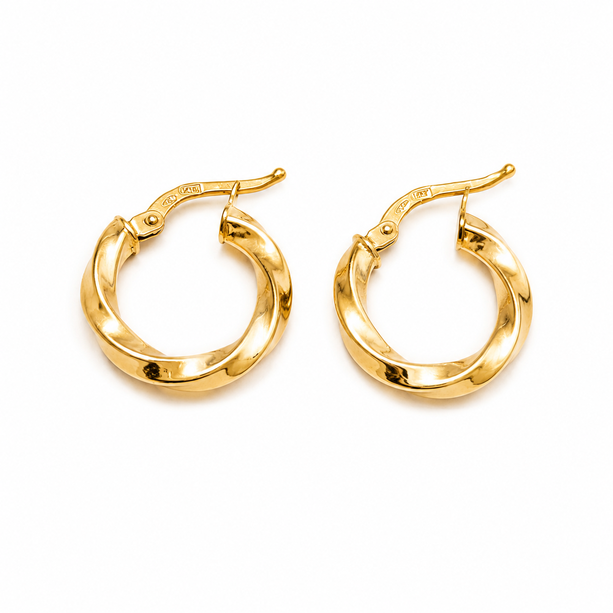 Jedi Earrings / 1.45 gr / 2 cm / 18k Italian Gold