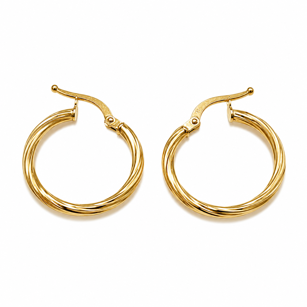 Soli Earrings / 1.25gr / 2.3 cm / 18k Italian Gold