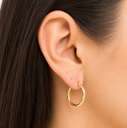 Soli Earrings / 1.25gr / 2.3 cm / 18k Italian Gold