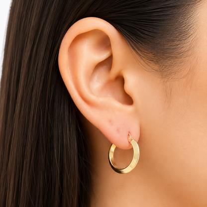Yesica Earrings / 1.5 gr / 2 cm / 18k Italian Gold