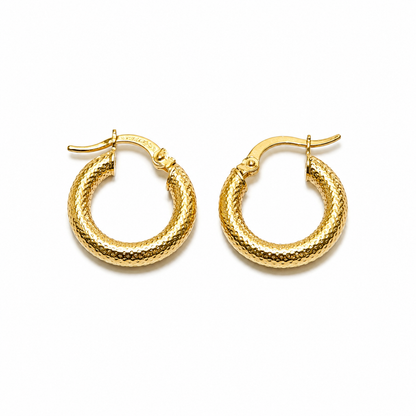 Mily Hoop Earrings / 1.98 gr / 1.8 cm / 18k Italian Gold
