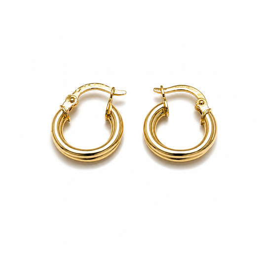 Nikol  Hoop Earrings / 1.4 gr / 1.4cm / 18k Italian Gold
