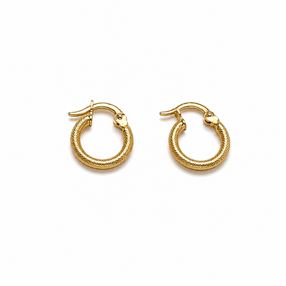Chloe   Hoop Earrings / 1.1 gr / 1.4 cm / 18k Italian Gold