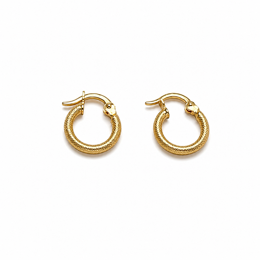 Chloe   Hoop Earrings / 1.1 gr / 1.4 cm / 18k Italian Gold