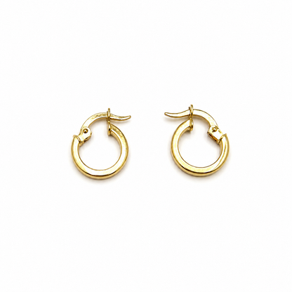 Charlottes Hoop Earrings / 1 gr / 1.3cm / 18k Italian Gold