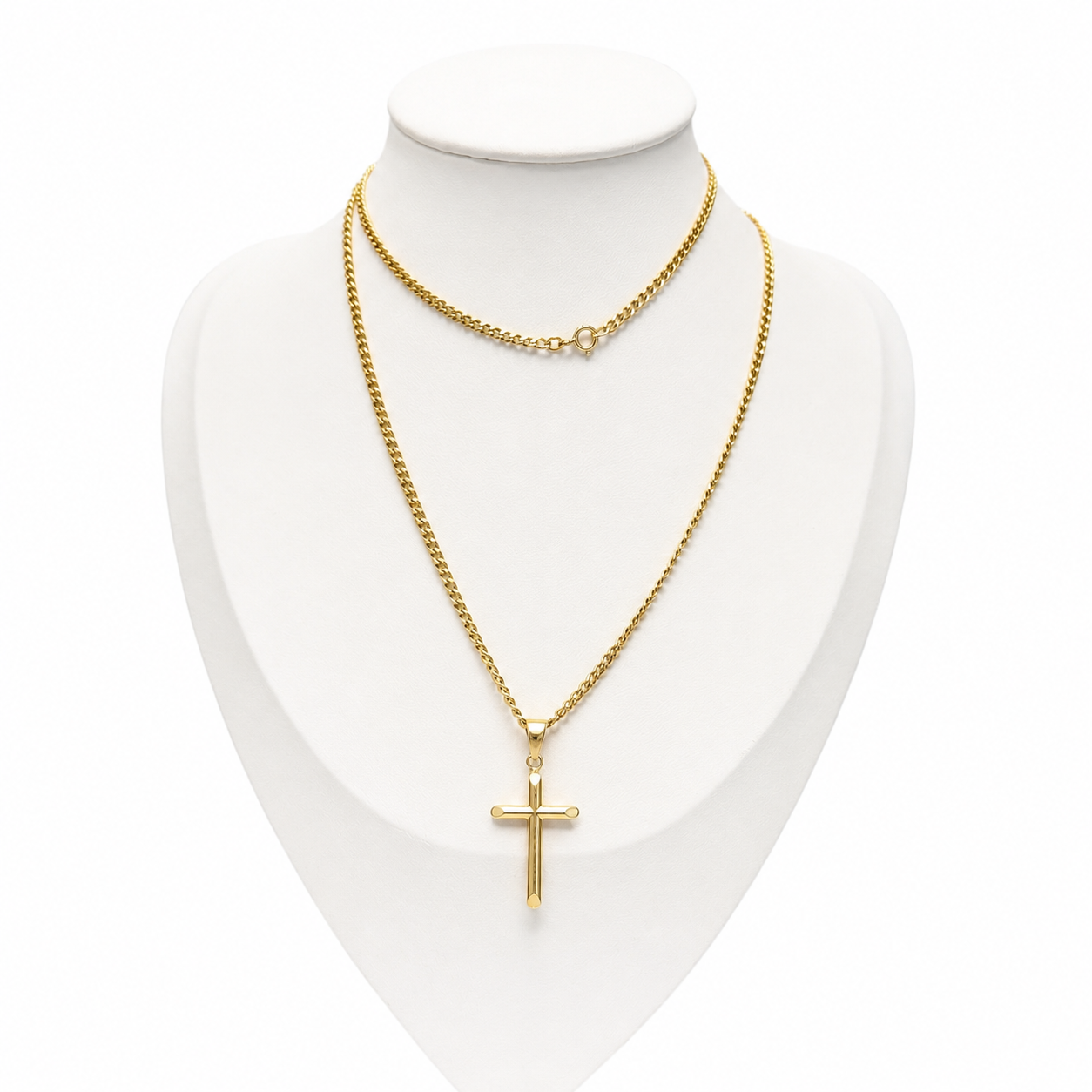 Cubana Chain With  Pendant / 3.75g/ 60cm/ 2mm/ 18k ITALIAN GOLD