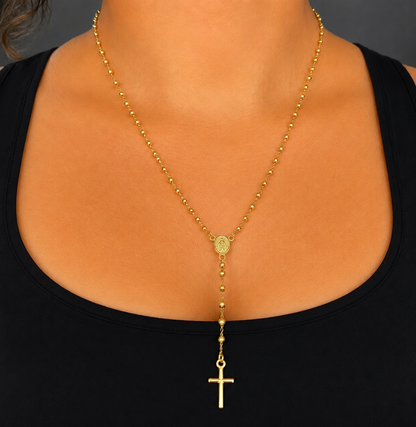 Rosary/ 5.26g/ 60cm/ 3mm/ 18K Italian Gold