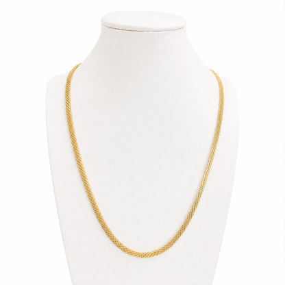 Bismarck Chain 6.75g/ 70cm/ 4mm/ 18K Italian Gold