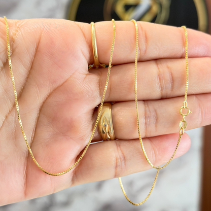 Veneciana Chain 3.2g/ 60cm/ 1mm/ 18K Italian Gold