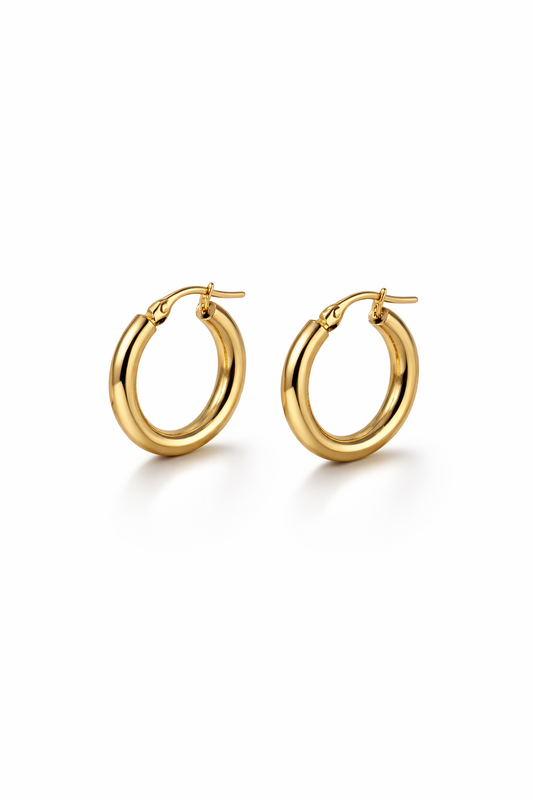 PENDIENTES CLÁSICOS DE ARO LISO