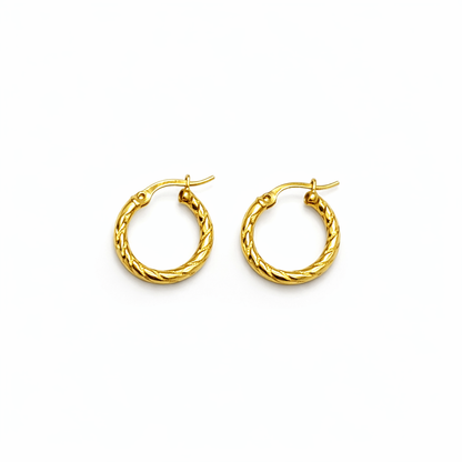 ROPE HOOP EARRINGS