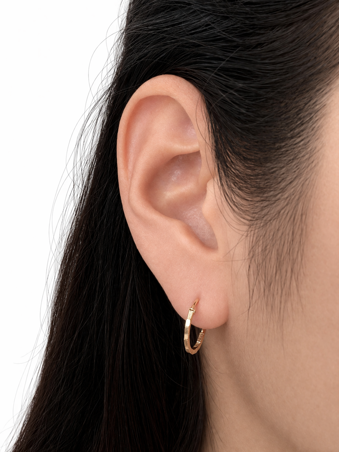 PENDIENTES DE ARO CON DIAMANTES