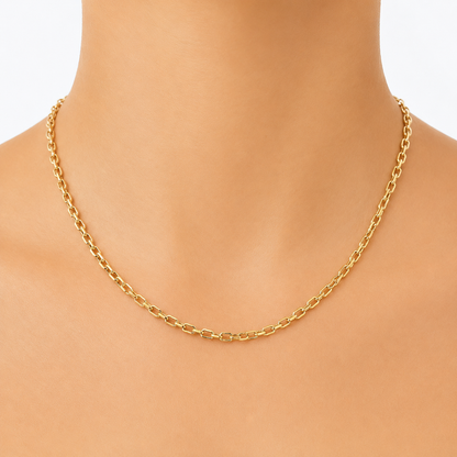 Grumette Chain/ 4.5 g/ 40 cm/ 18K Italian Gold