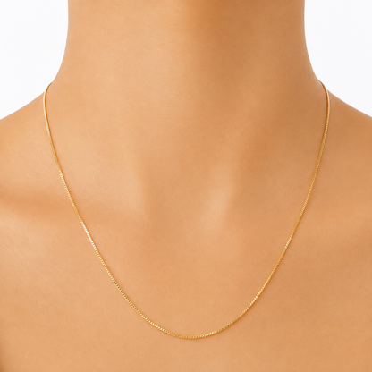 Franco Chain/ 3.20 g/ 45 cm/ 1 mm/ 18K Italian Gold