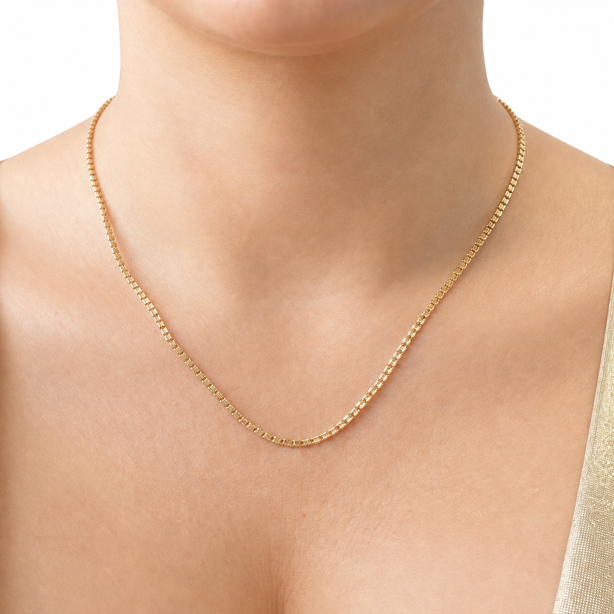Ice Chain/ 4.04g/ 45cm/ 2mm/ 18K Italian Gold