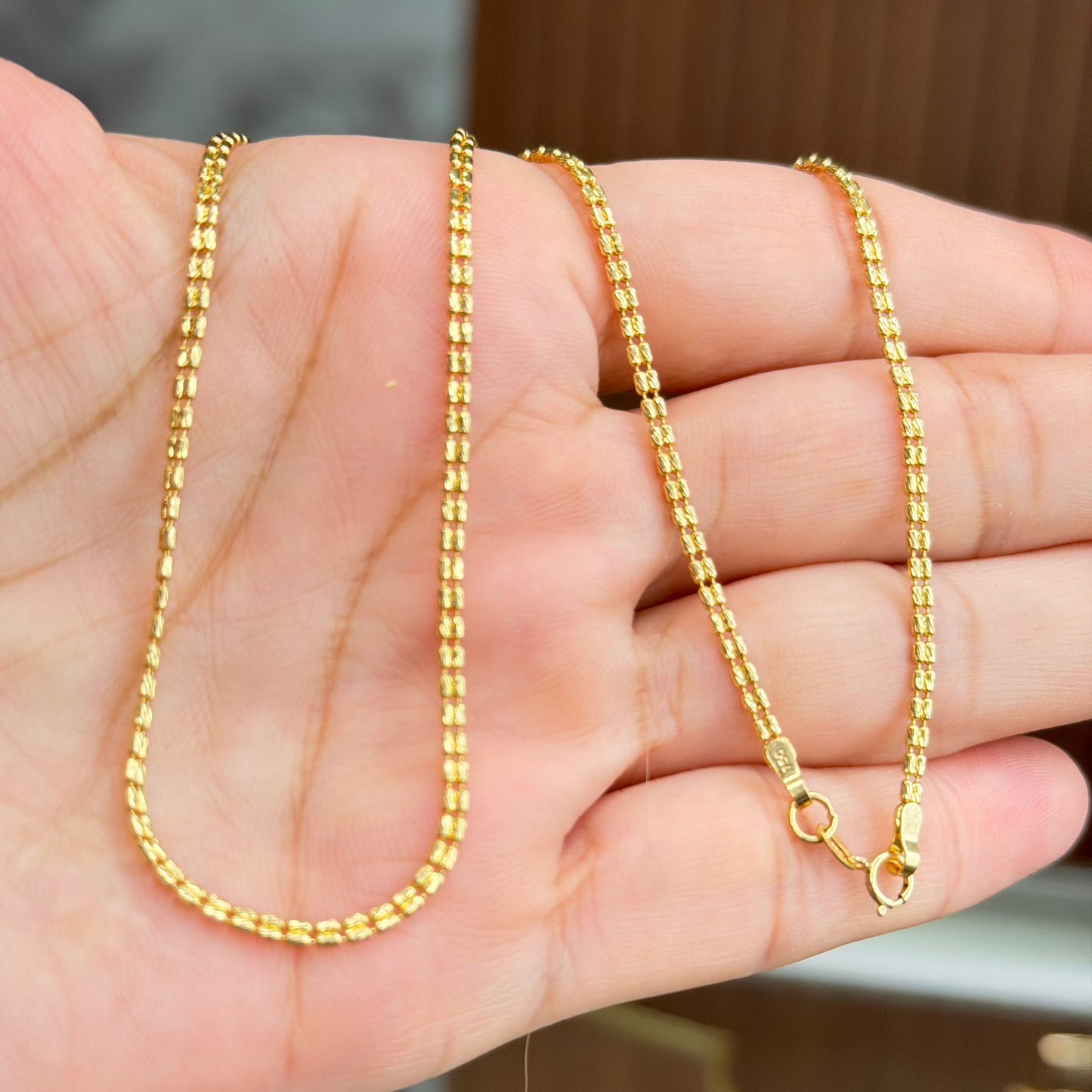 Ice Chain/ 4.04g/ 45cm/ 2mm/ 18K Italian Gold