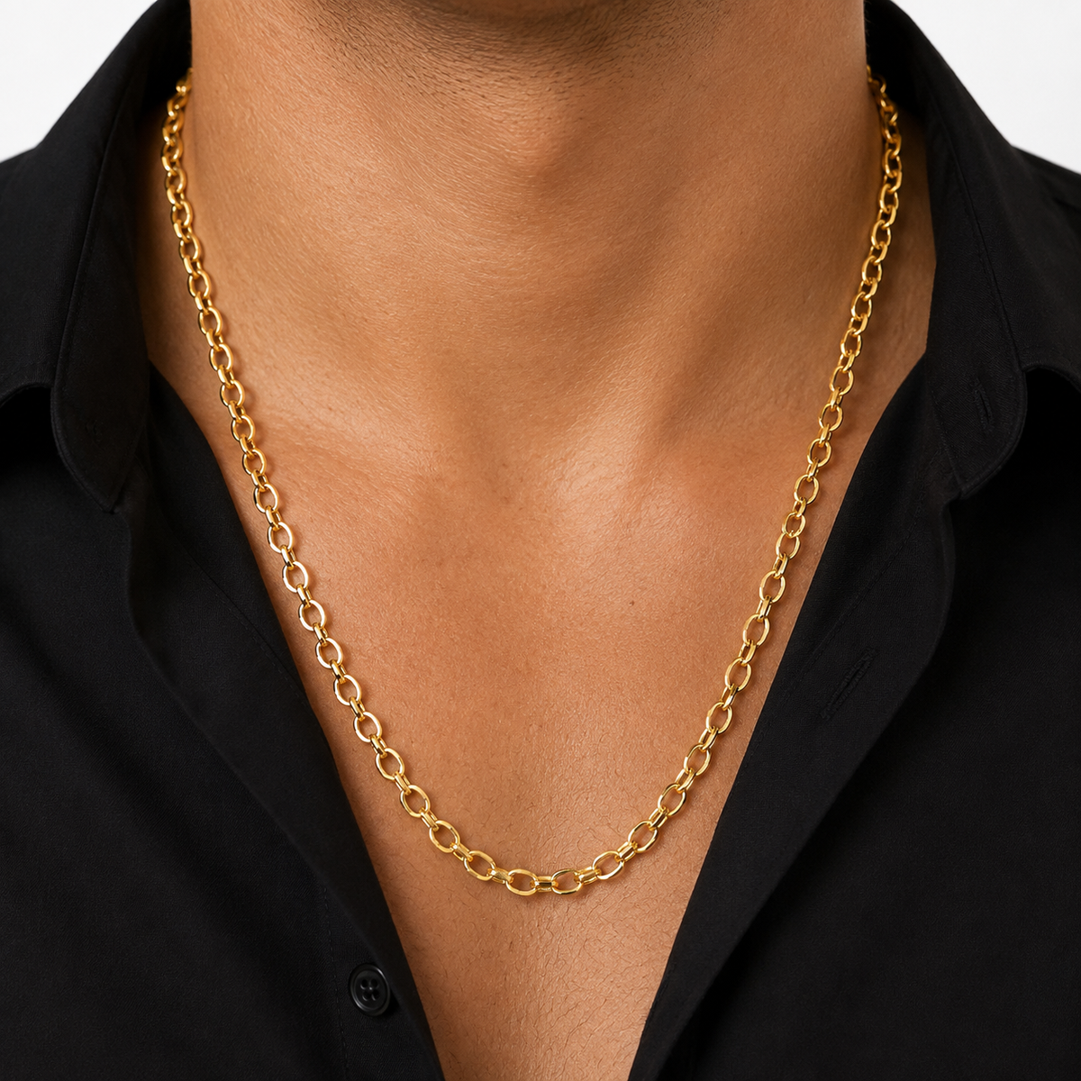 Cadena Especial/ 8.05g/ 60cm/ 5mm/ Oro Italiano 18K