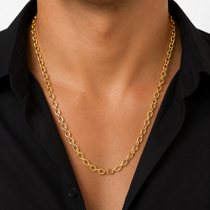 Cadena Especial/ 8.05g/ 60cm/ 5mm/ Oro Italiano 18K