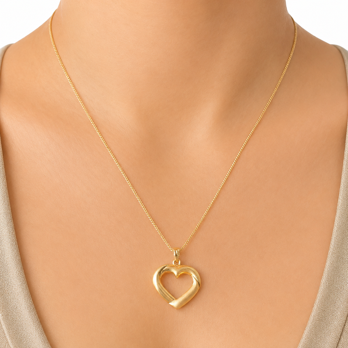 Franco Chain With  Pendant / 4.4G/ 45Cm/ 2Mm/ 18K Italian Gold