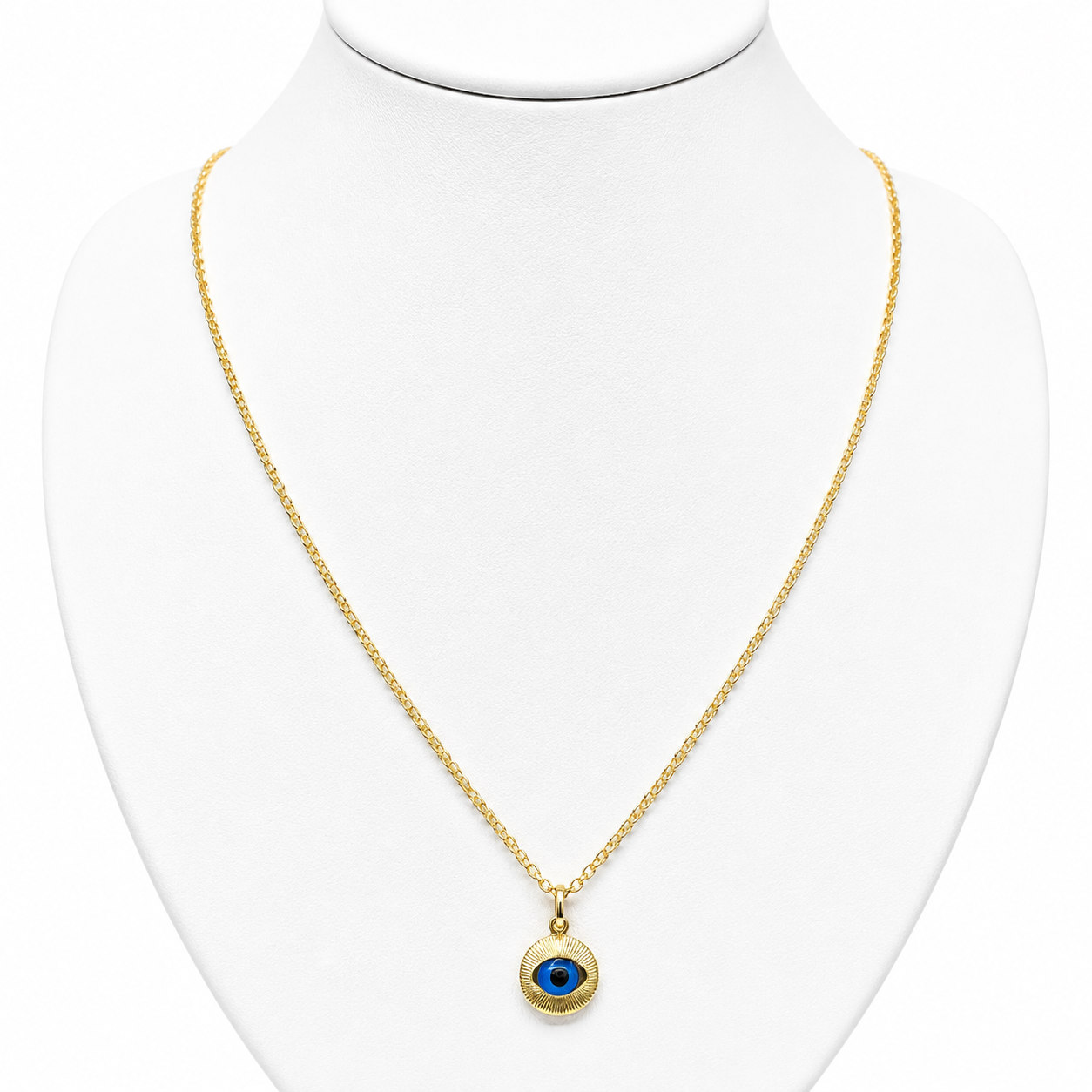 Bismarck Chain With Pendant / 3.95g/ 45cm/ 2mm/ 18K Italian Gold