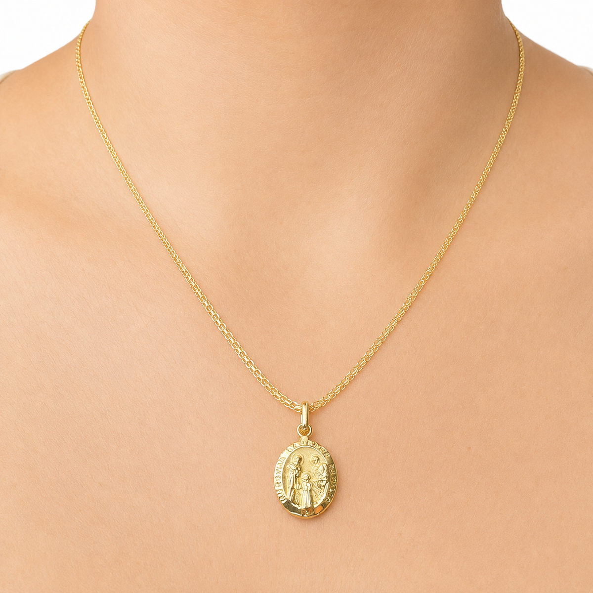 Bismarck Chain with Pendant / 3 g / 50 cm / 18K Italian Gold