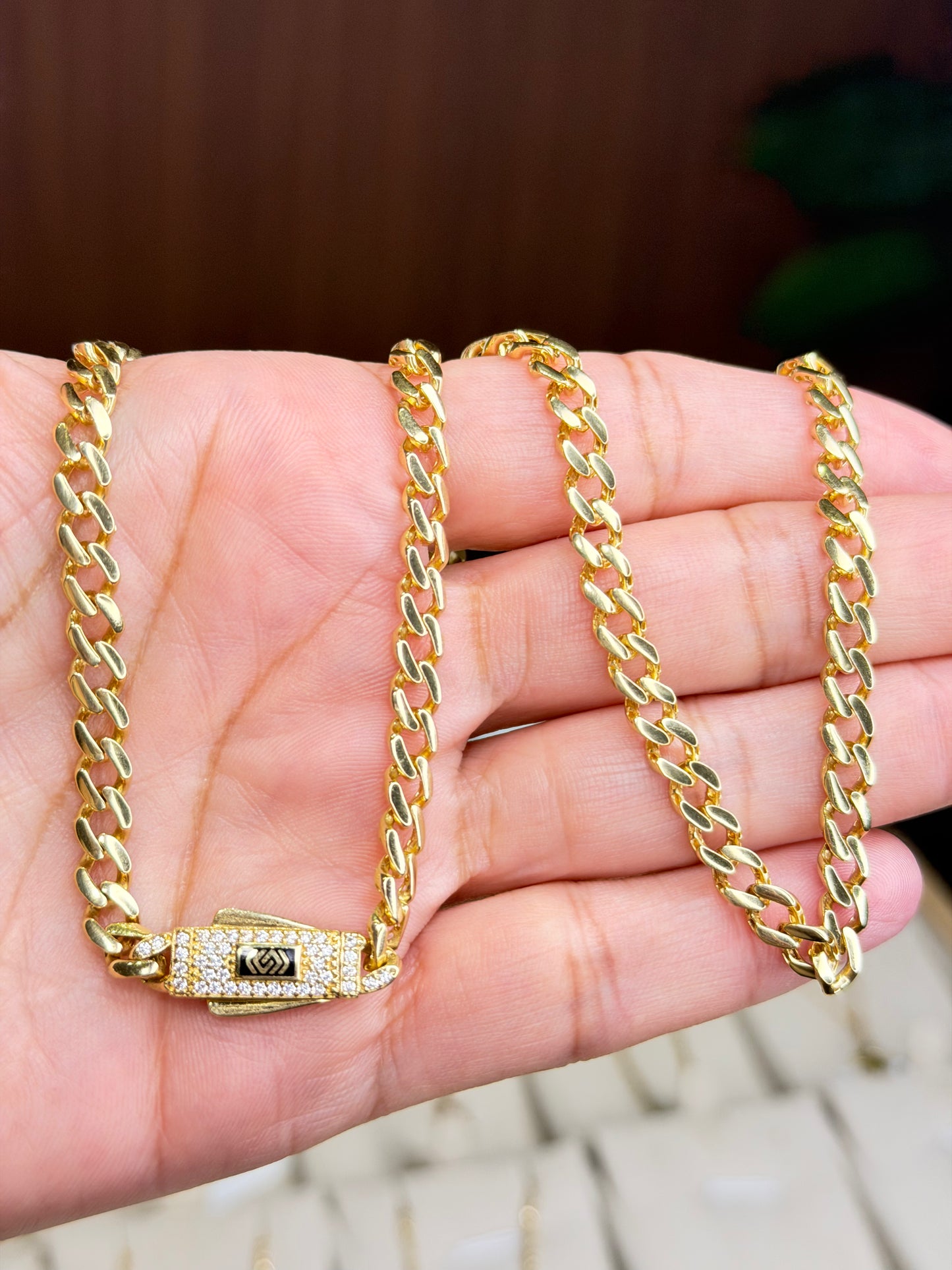 Monaco Chain/ 18.66g/ 45cm/ 5 mm/ 18K Italian Gold