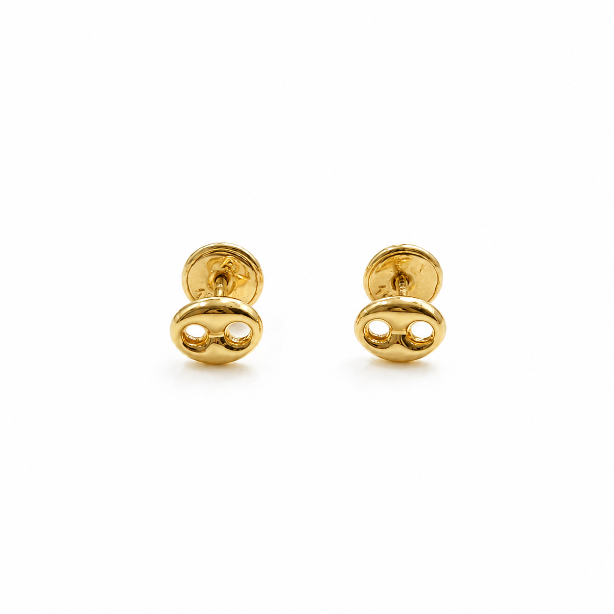STUD EARRINGS GUCCI / NO. 3/  5MM / 18K GOLD