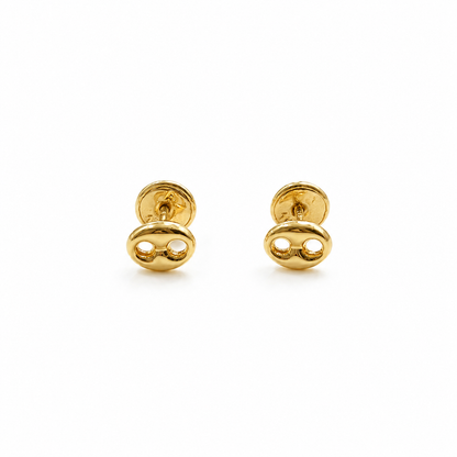 STUD EARRINGS GUCCI / NO. 3/  5MM / 18K GOLD