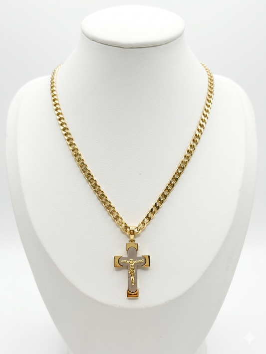 CUBAN LINK CHAIN WHIT PENDANT