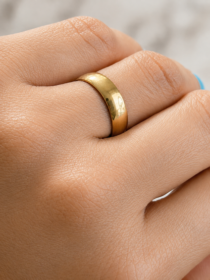 Anillo de boda / 1.9g / Talla 7 / 5mm / Oro de 18K