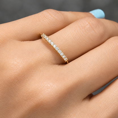 Anillo Churumbela / 1.5gr / Talla 8 / Oro Italiano 18K