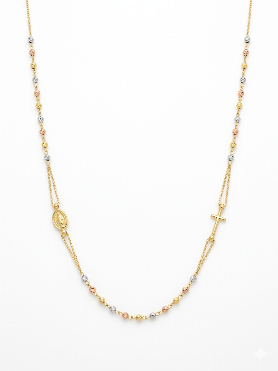 THREE GOLD ROSARY