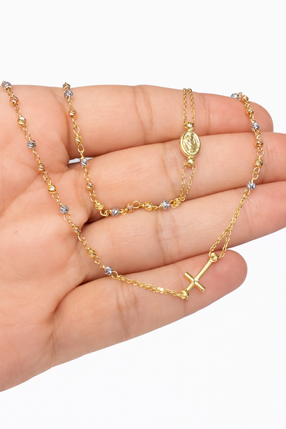 THREE GOLD ROSARY