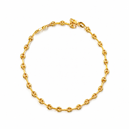 Baby GC Bracelet / 2.2g/ 20cm/ 3mm/ 18K Gold