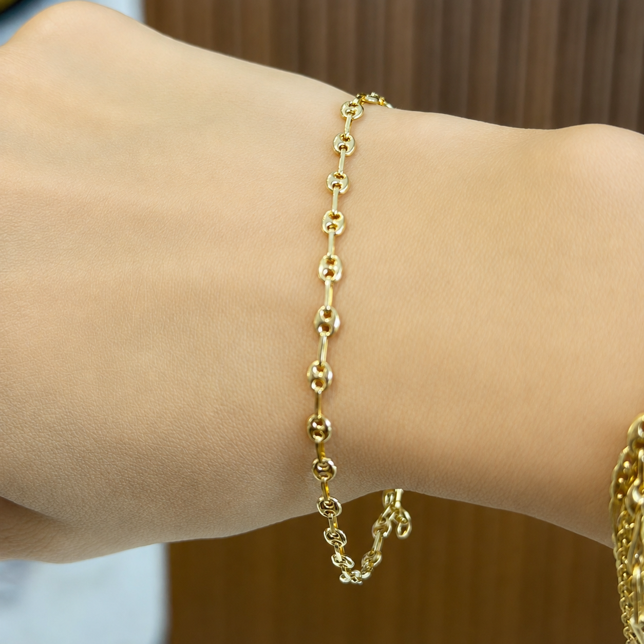 Pulsera GC Bebé / 2.2g/ 20cm/ 3mm/ Oro 18K