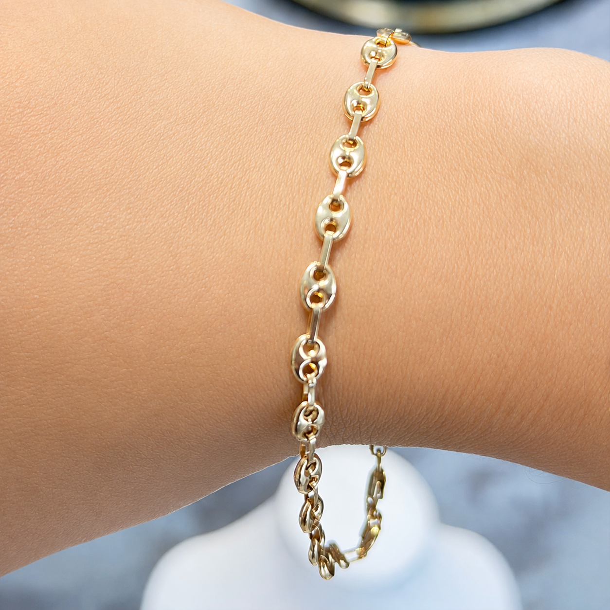 Pulsera GC / 3.32g/ 19.5cm/ 5mm/ Oro 18K