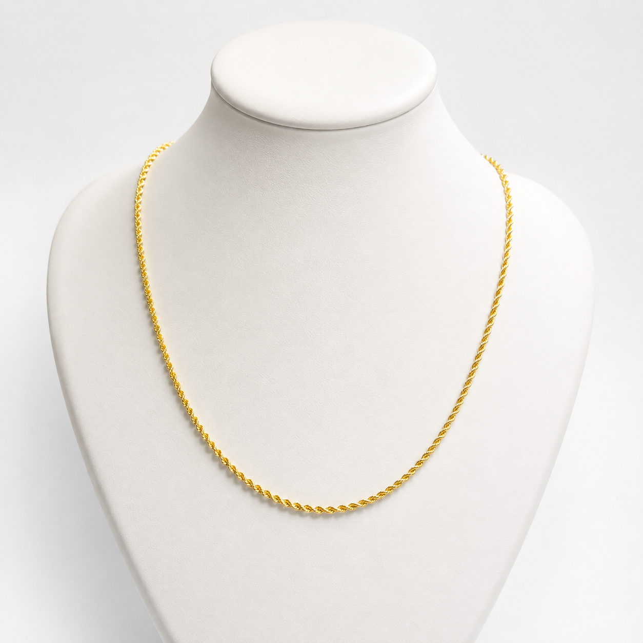 Rope Chain/ 2.64g/ 45cm/ 2.7mm/ 18K Italian Gold