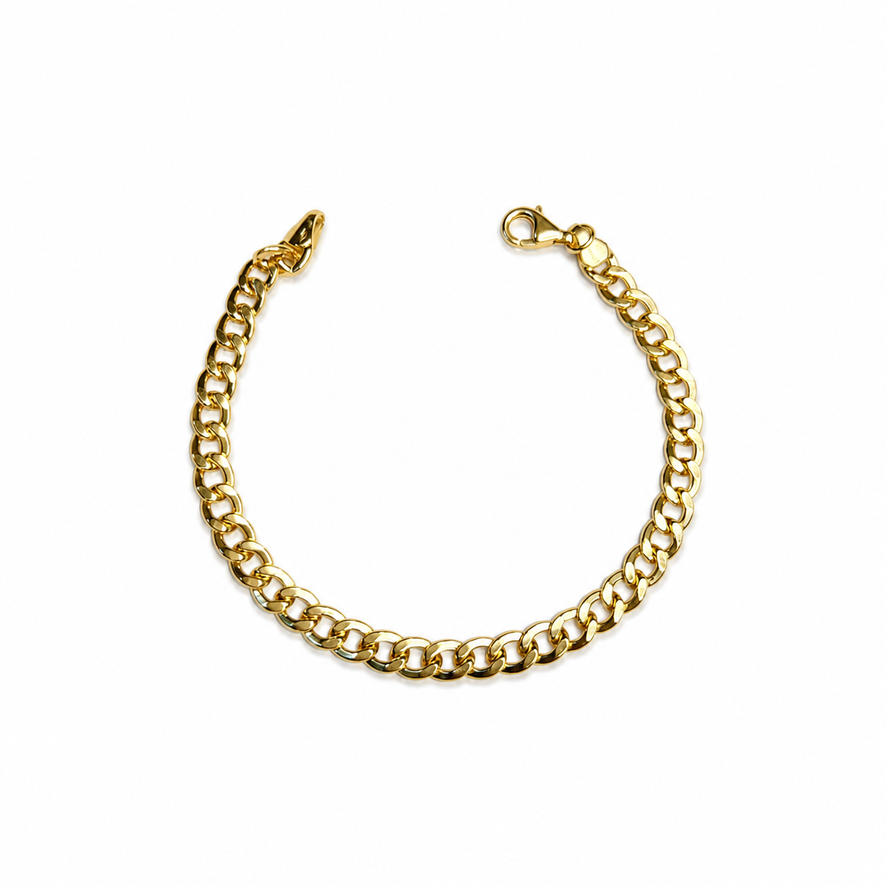 Pulsera Cubana / 5.1g/ 19cm/ 6mm/ Oro Italiano 18K